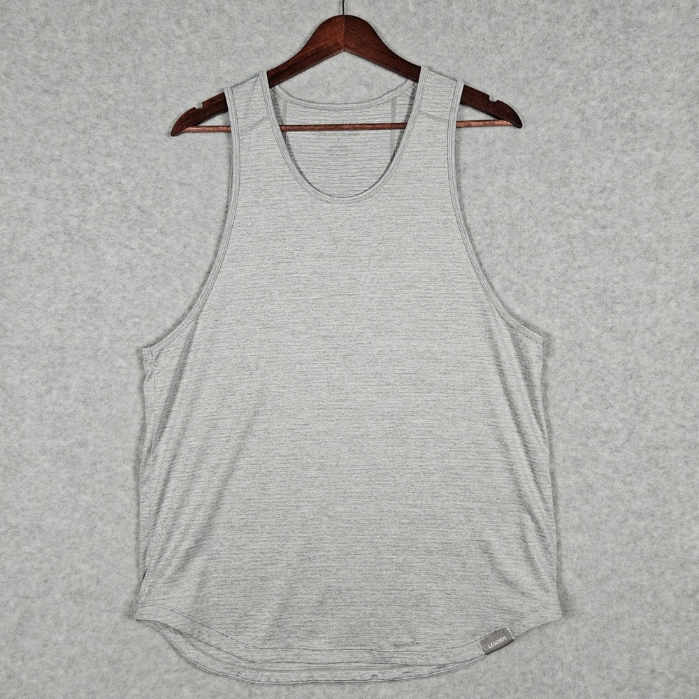 Legends Enzo Men's Large Gray Tank Top Athletic Training Performance Activewear